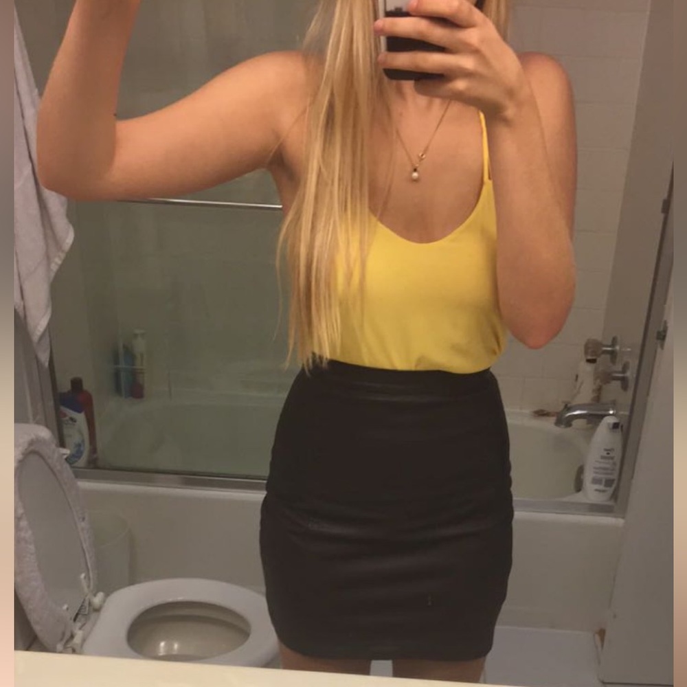 Genuine Leather Skirt